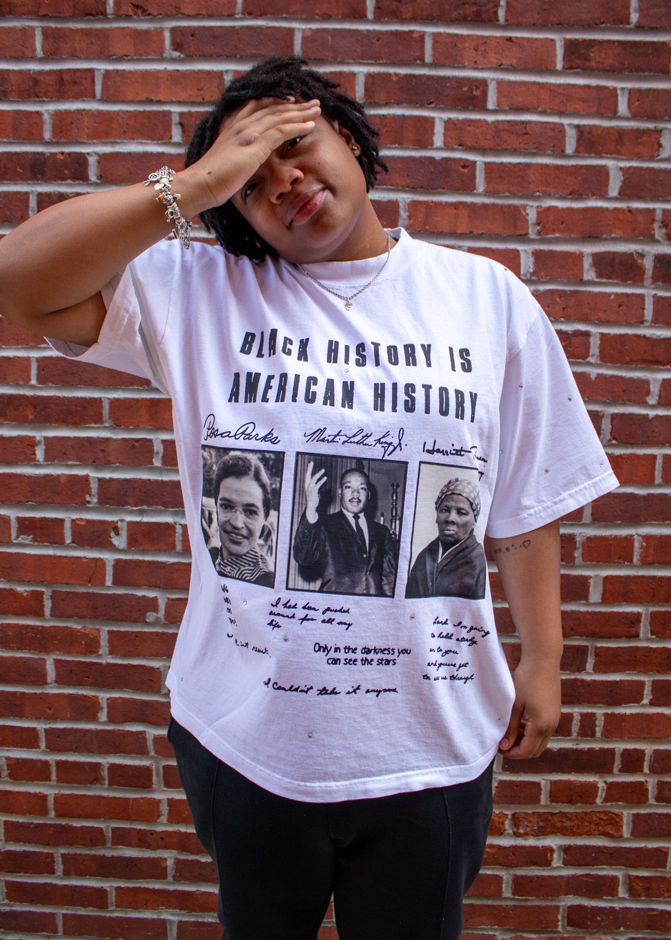 Black History Rhinestone Tee