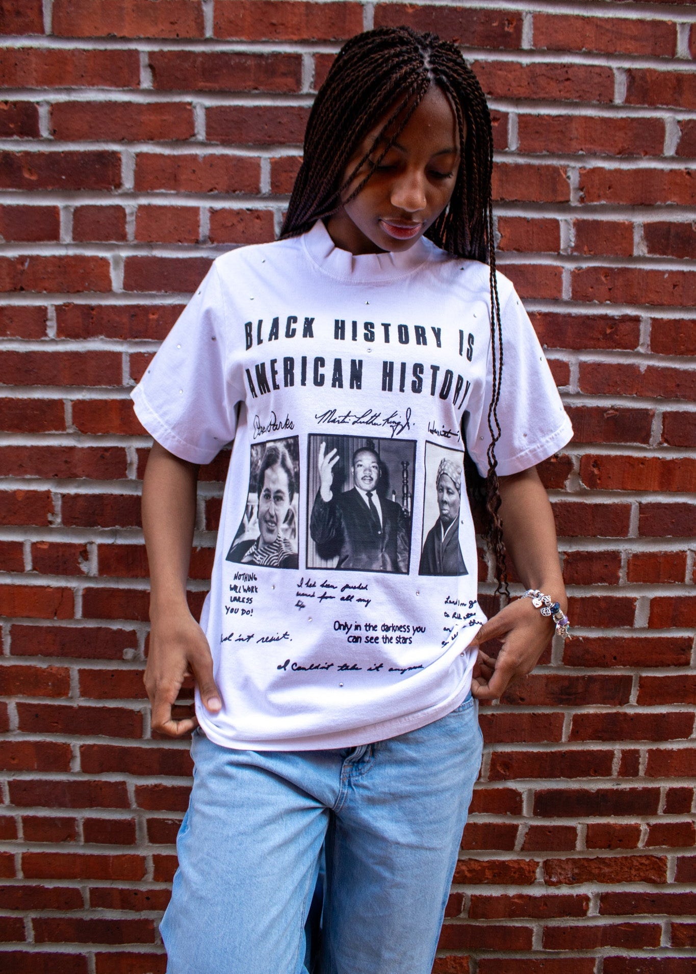 Black History Rhinestone Tee