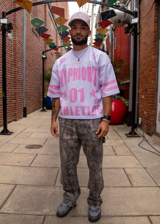 Pink Mesh Jersey